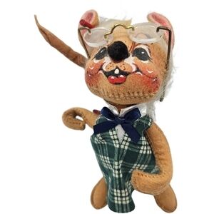 1991 Annalee Plaid Mouse Figurine